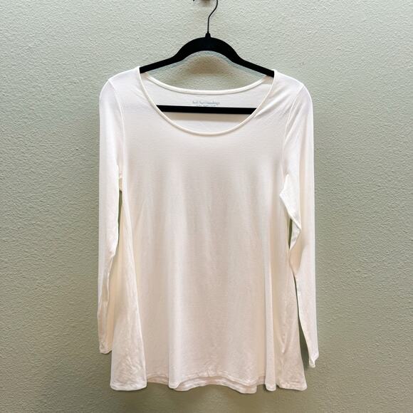 Soft Surroundings White Scoop Neck Top - Small - Picture 1 of 6